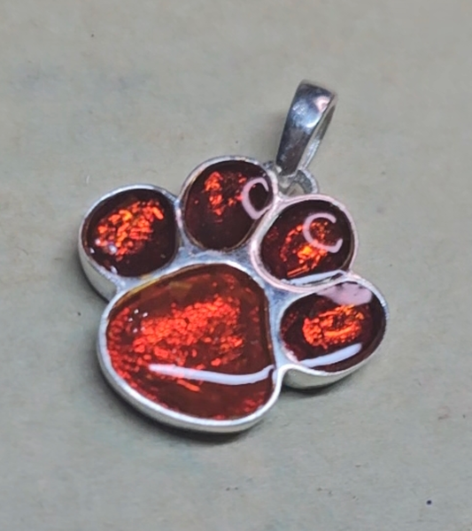 Paw print pendant