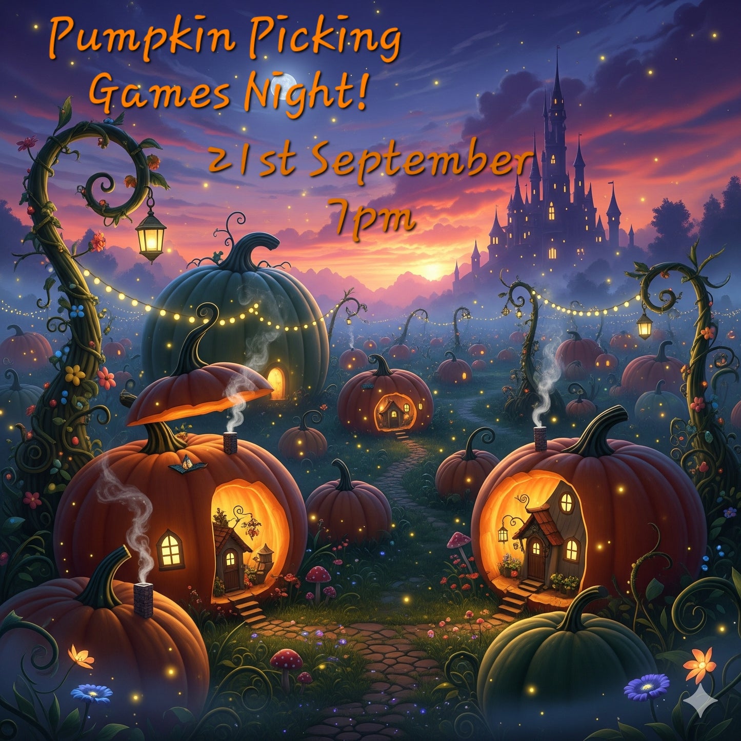 Pumpkin Picking Games Night